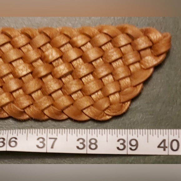 Ladies Cole Haan Woven Leather Belt - Picture 5 of 6